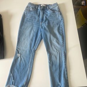 Abercrombie kick flare ultra high rise jeans size 29/8 R Curve Love